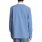 Blue Cotton Pattern Shirt