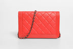Chanel Boy Wallet on Chain Red Lambskin