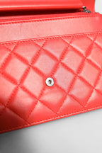 Chanel Boy Wallet on Chain Red Lambskin