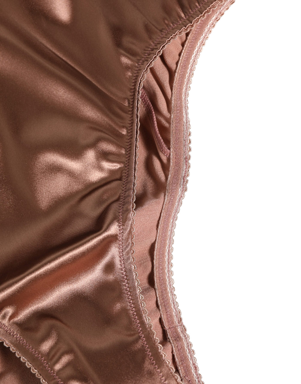 Brown Silk Satin Lingerie Panty Brief Underwear