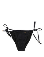 Black Tie-Side Bikini Bottom Swimsuit Swimwear