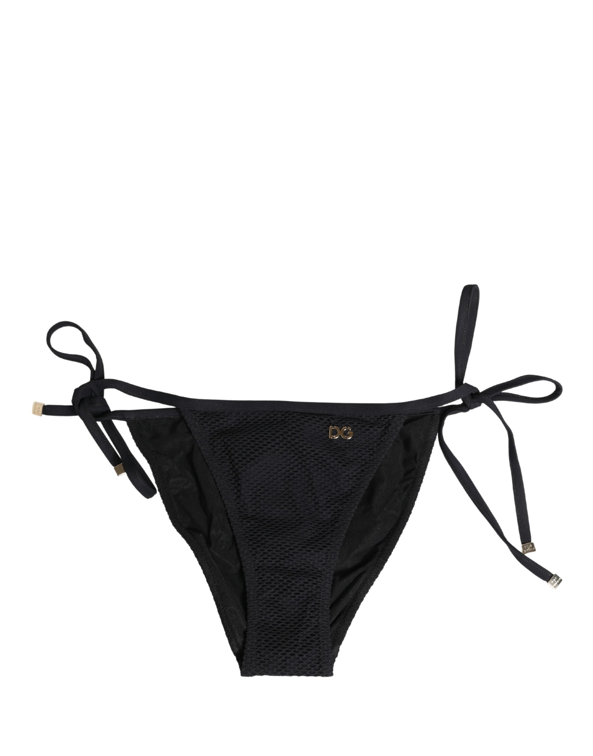 Black Tie-Side Bikini Bottom Swimsuit Swimwear
