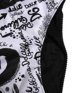 Black White Graphic Logo High Brief Underwear