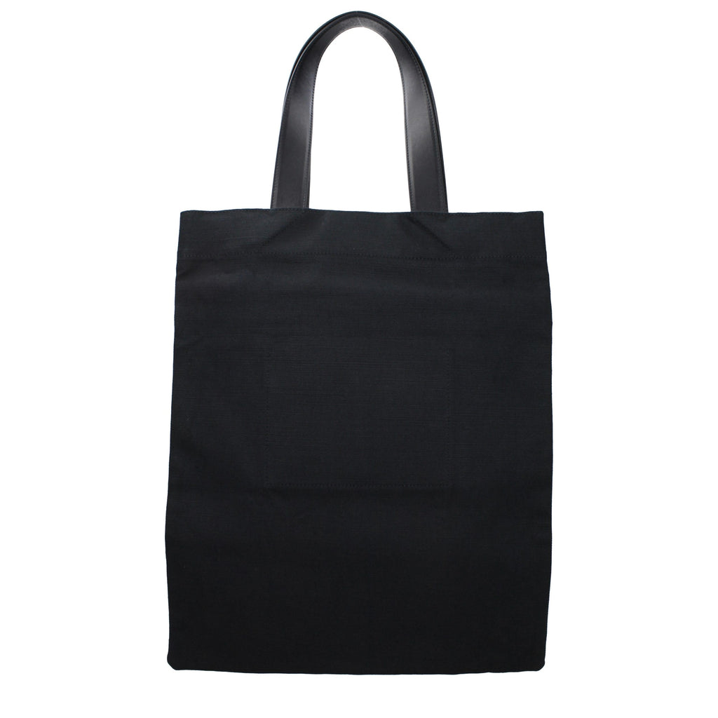 Black Linen Shoulder Bag