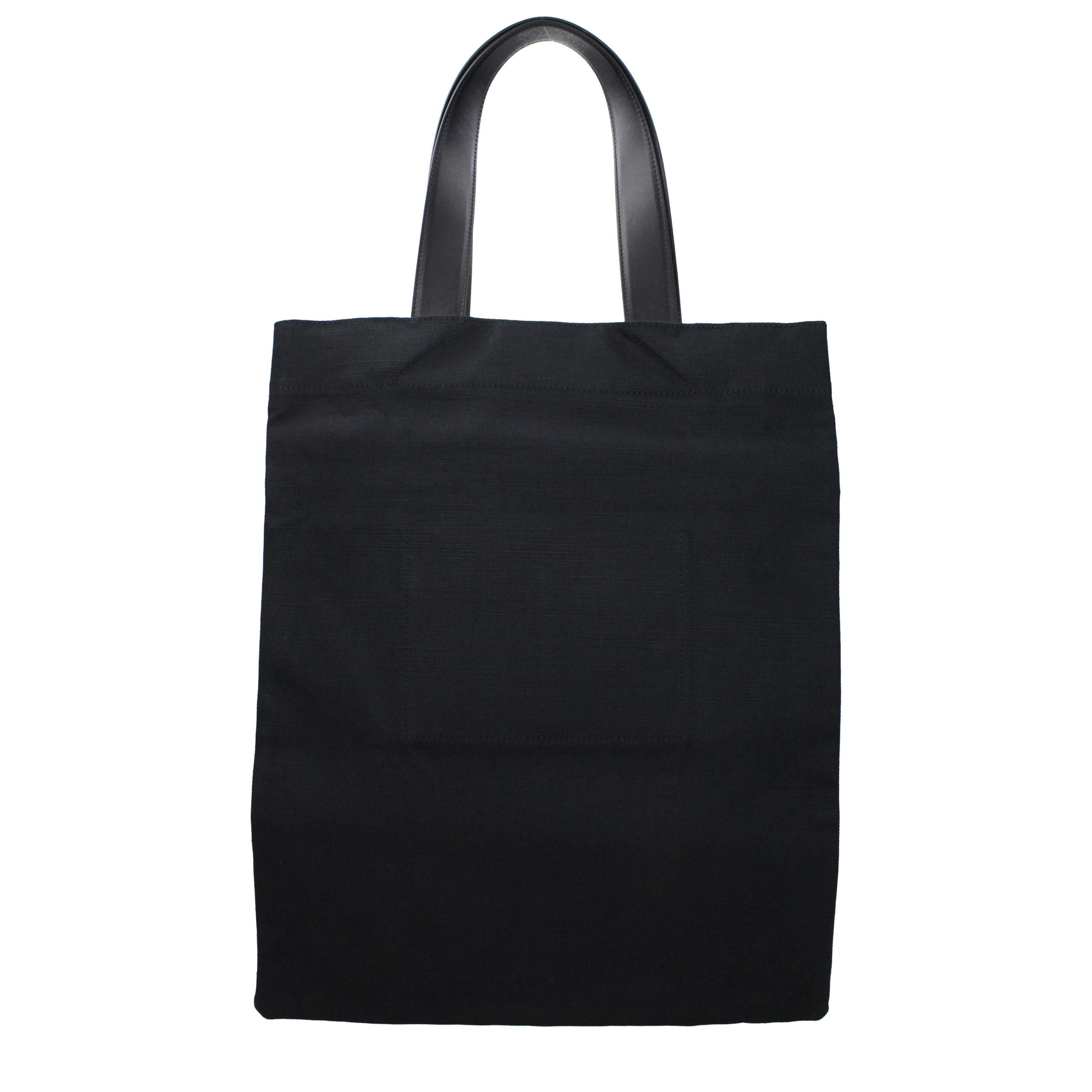 Black Linen Shoulder Bag