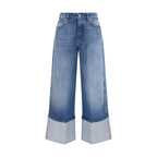 Blue Cotton Jeans Denim