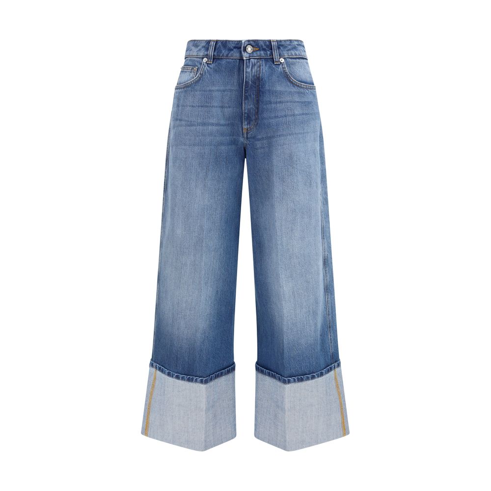 Blue Cotton Jeans Denim