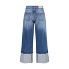 Blue Cotton Jeans Denim