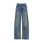 Blue Cotton Jeans Denim