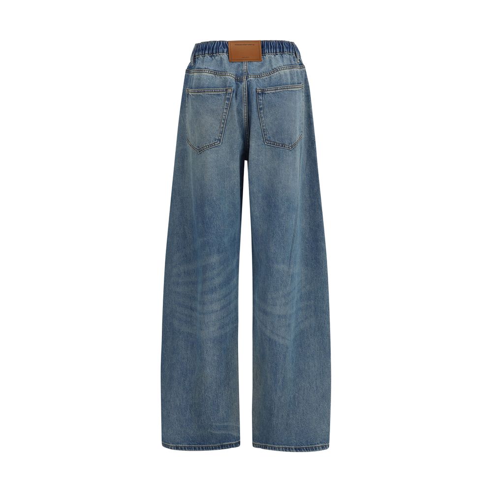 Blue Cotton Jeans Denim
