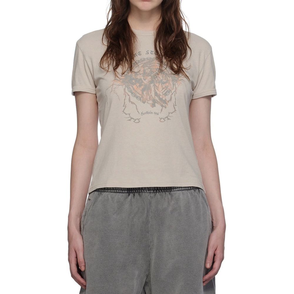 Gray Cotton T-Shirt