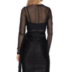 White Elastane Tank Tops