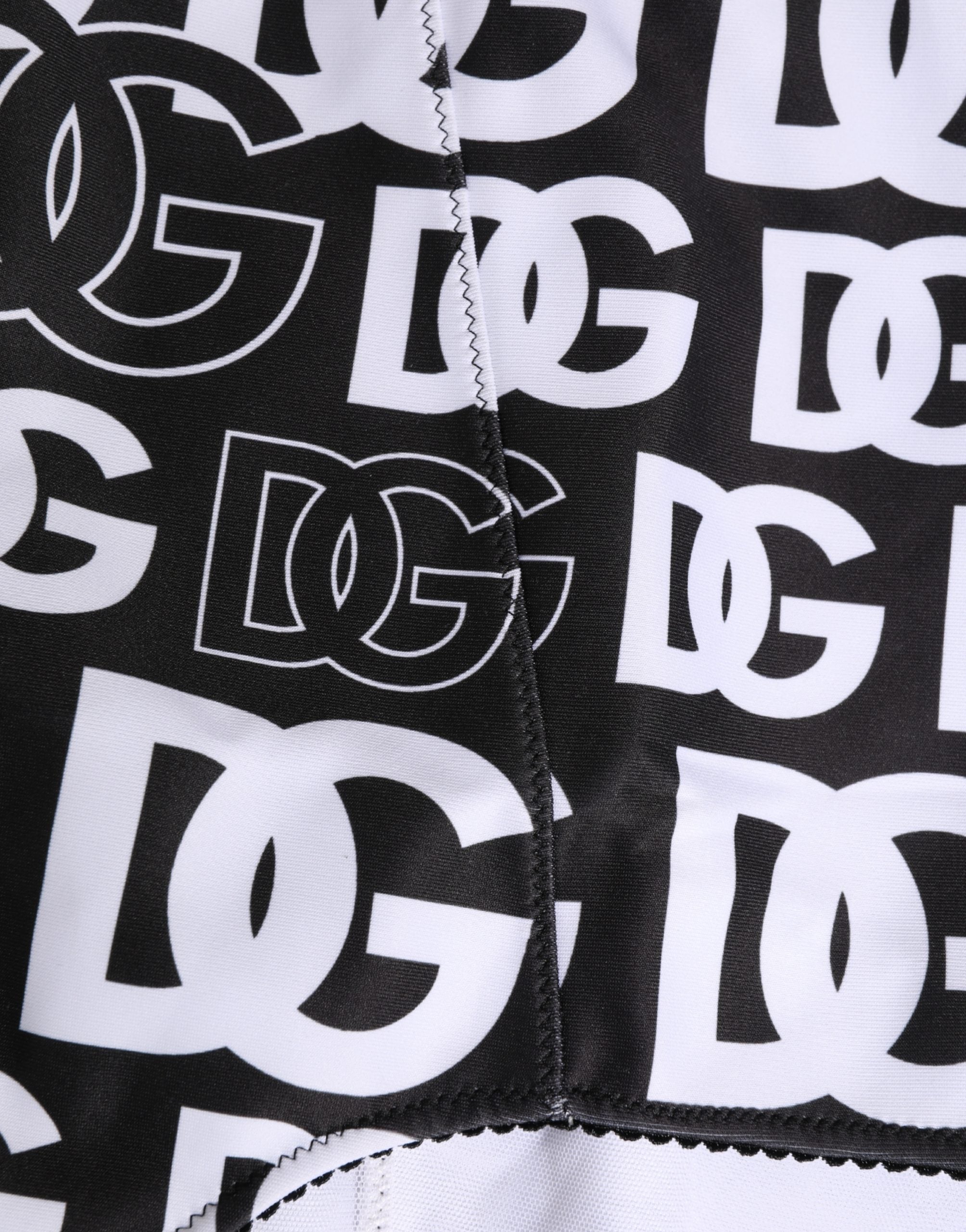Black White DG Logo Waistband Girdle Underwear