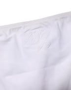 White Side-Tie Bikini Bottom Swimsuit Swimwear