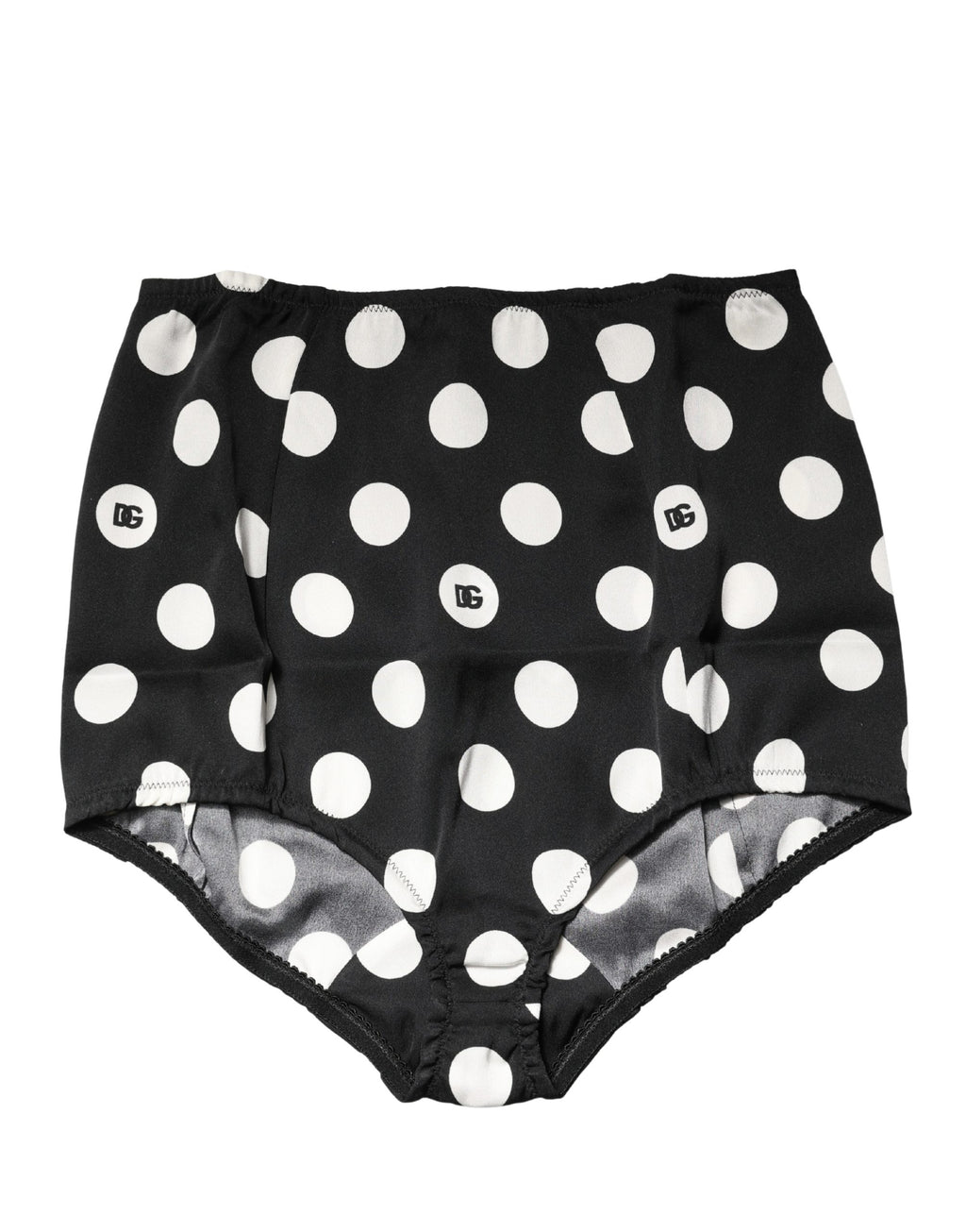 Black Polka Dot High Waist Girdle Panty Underwear