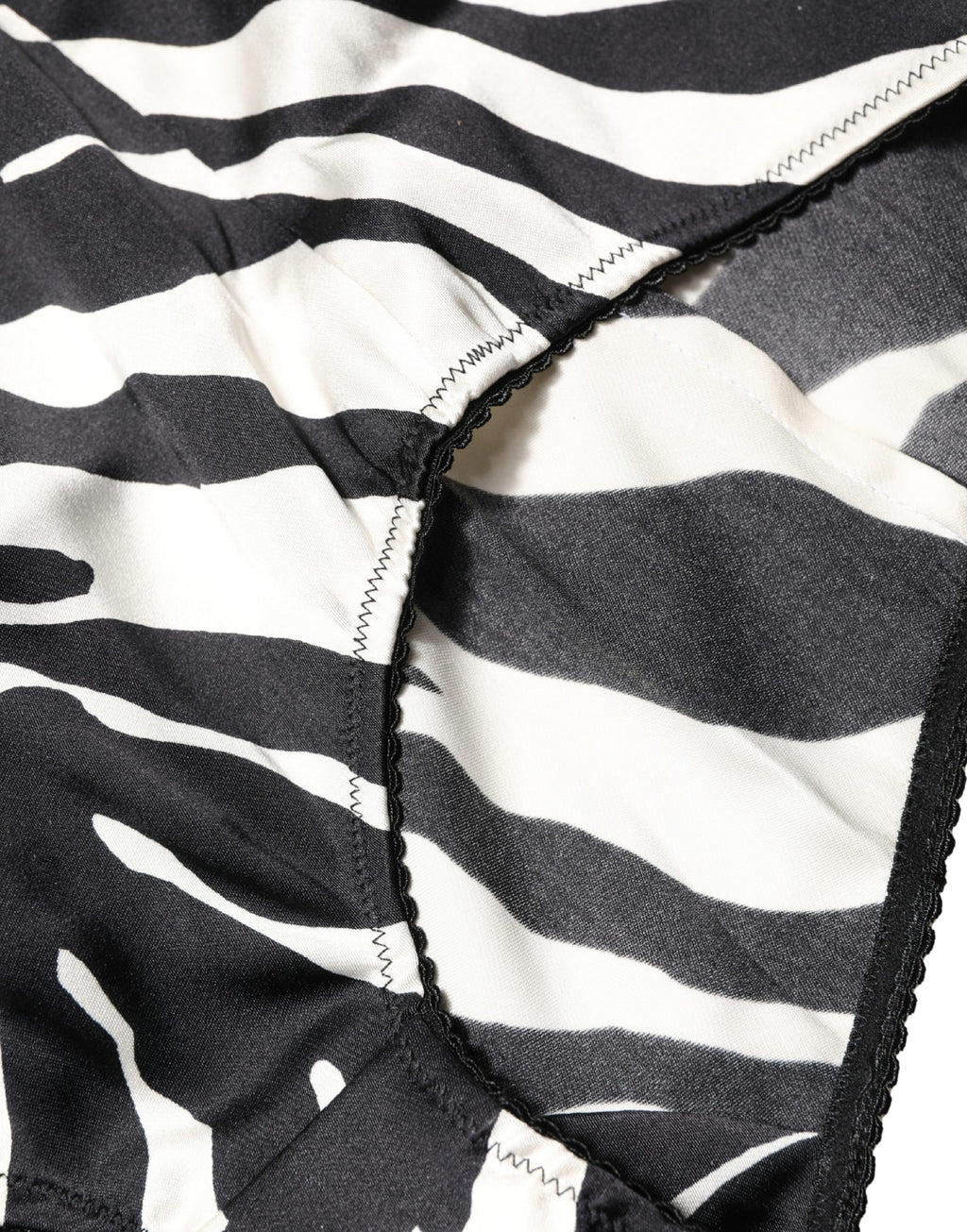 Black White Zebra High Waist Girdle Panty Underwear