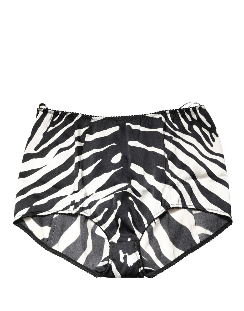 Black White Zebra High Waist Girdle Panty Underwear