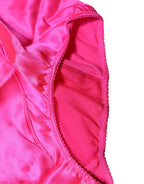 Blue Silk Blend High Waist Girdle Panty Underwear