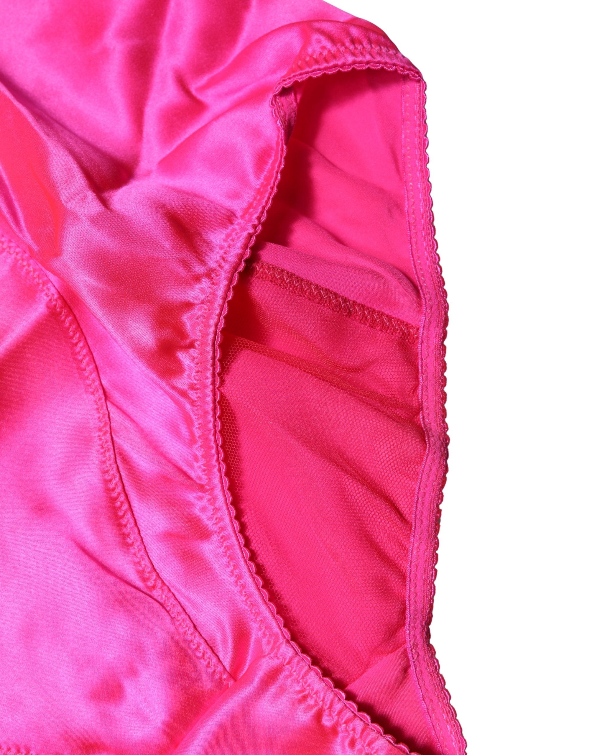 Blue Silk Blend High Waist Girdle Panty Underwear