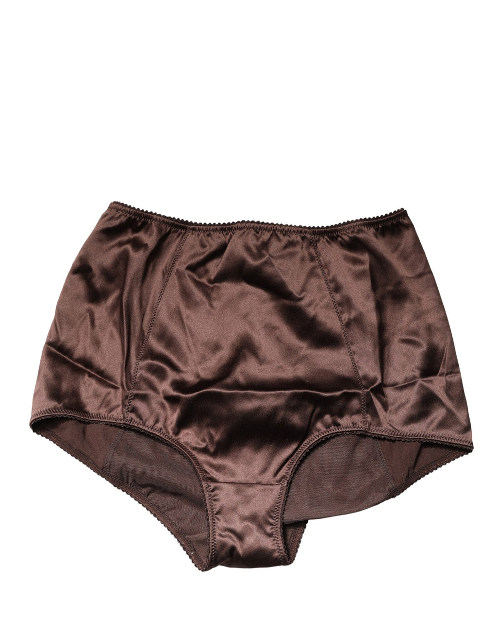 Brown Silk Blend High Waist Girdle Panty Underwear