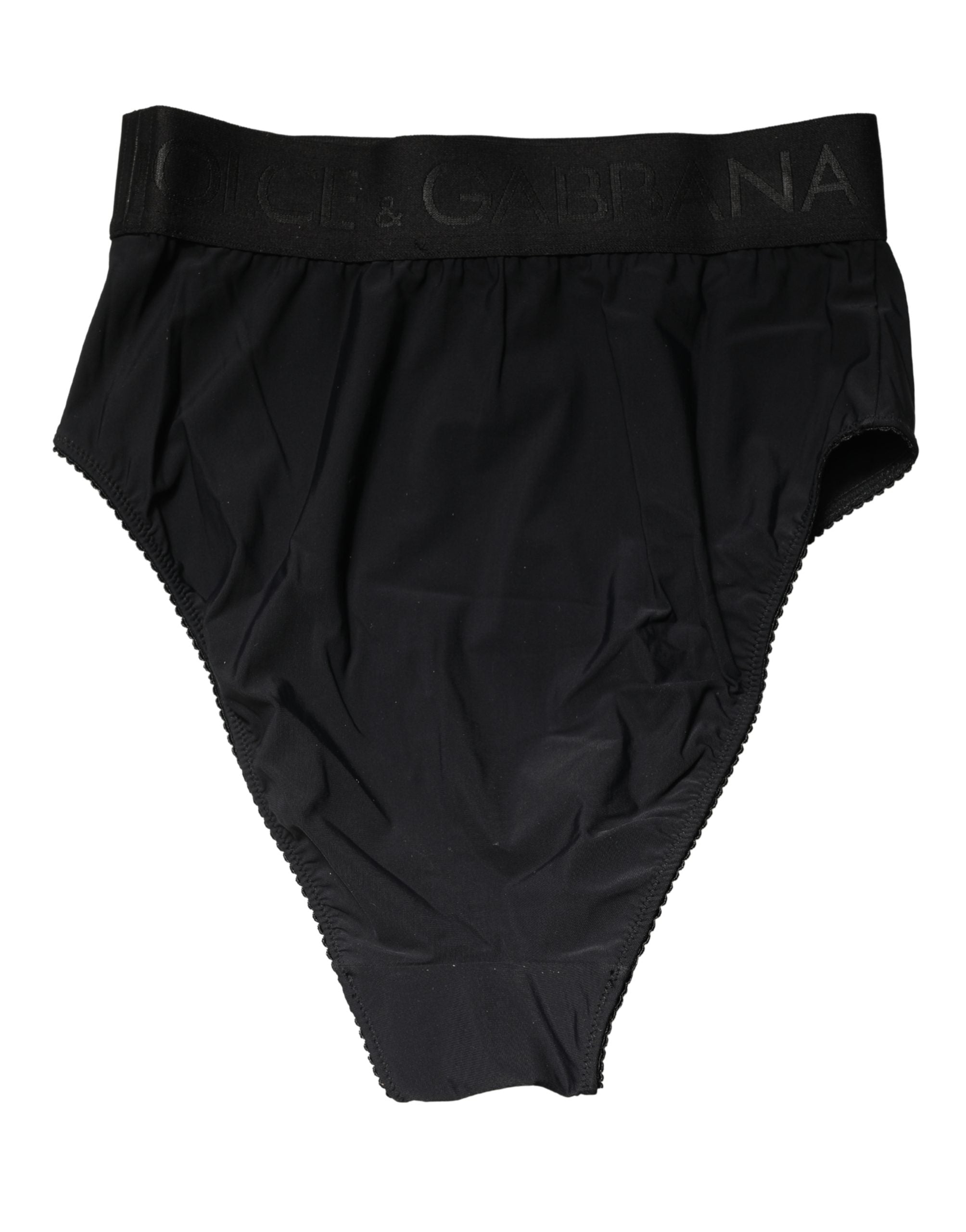 Black Logo Waistband High Brief Underwear
