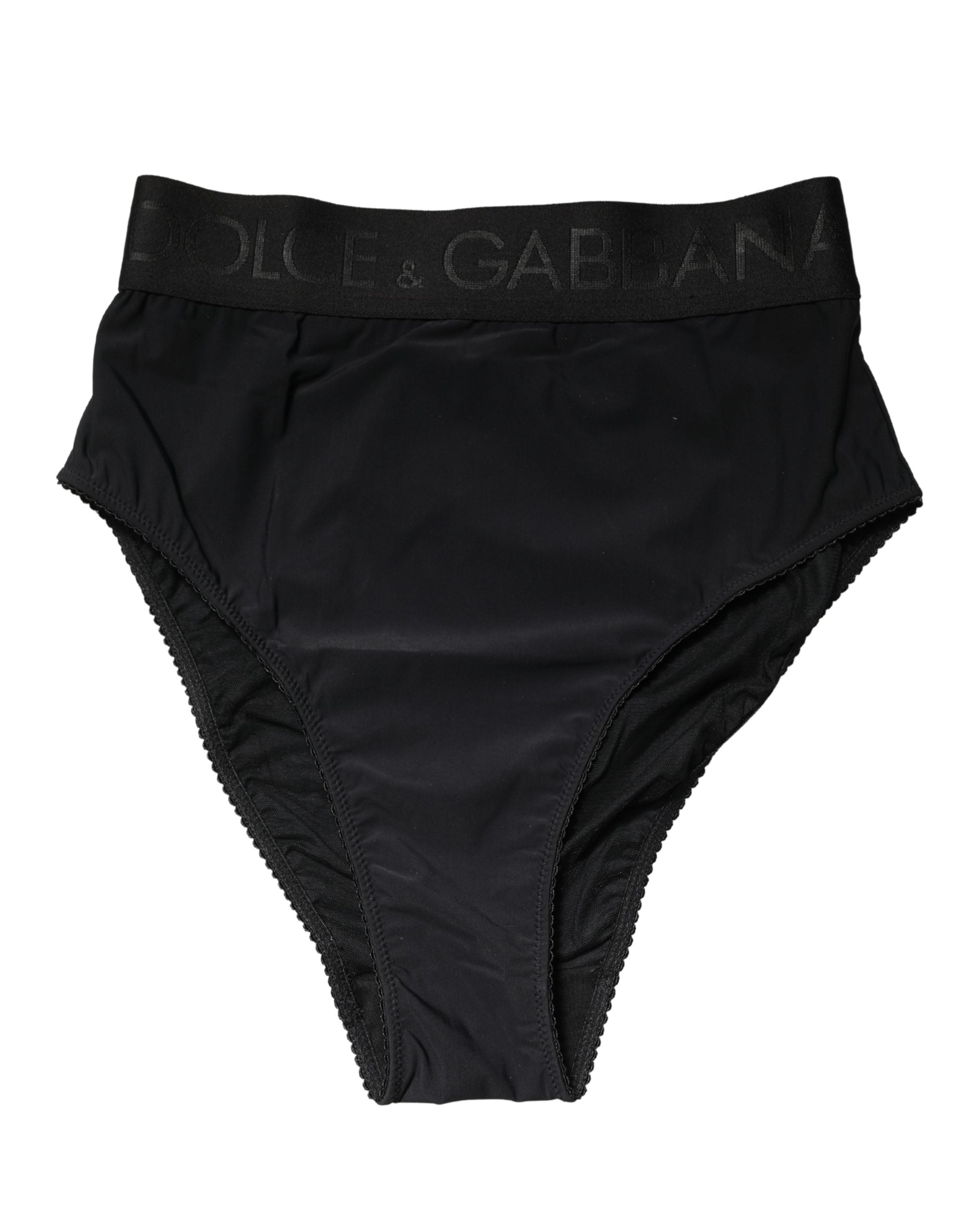 Black Logo Waistband High Brief Underwear