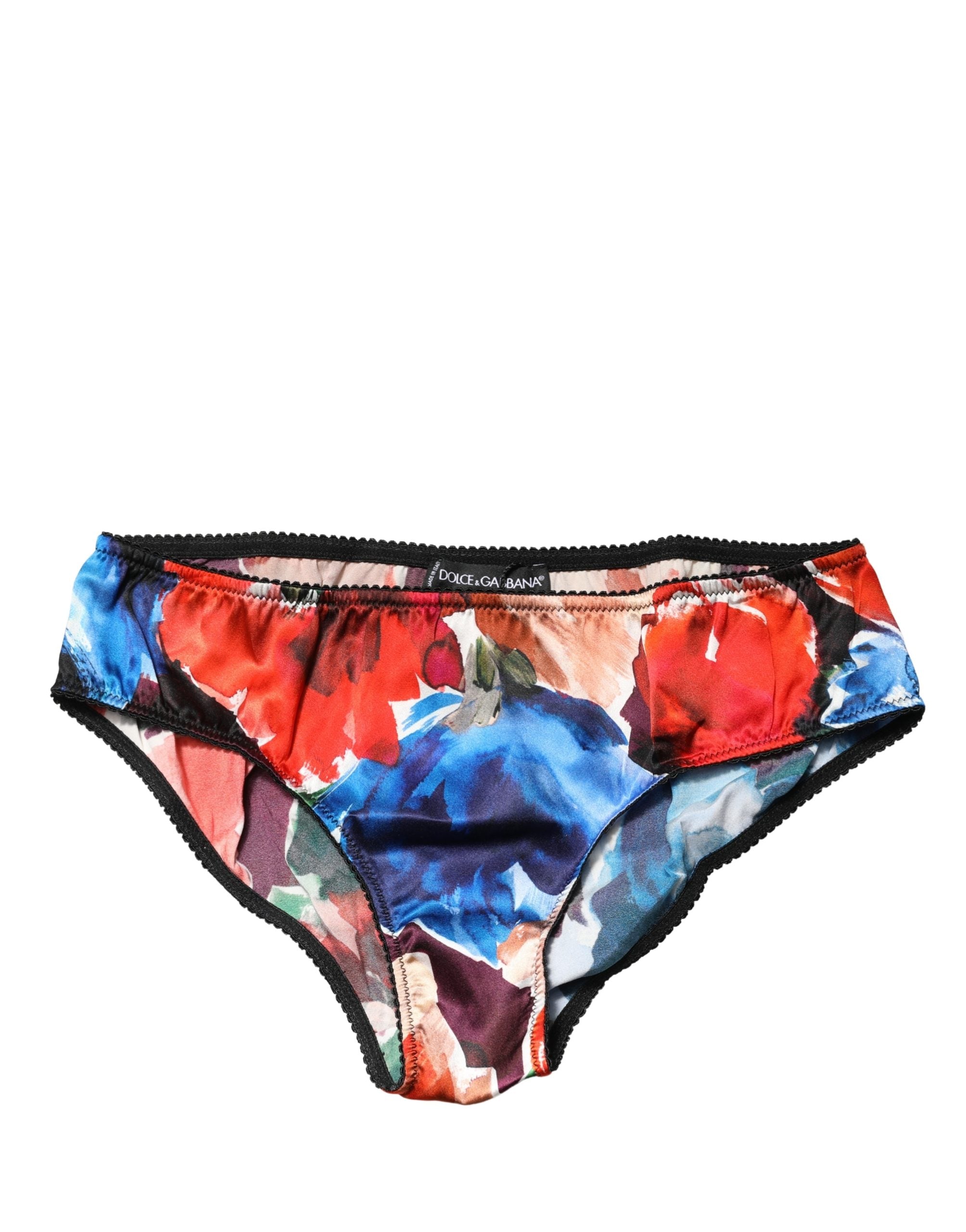 Multicolor Floral Mid Waist Brief Panty Underwear
