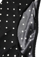 Black Polka Dots Mid Waist Brief Panty Underwear