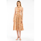 Beige Wool Casual Dress