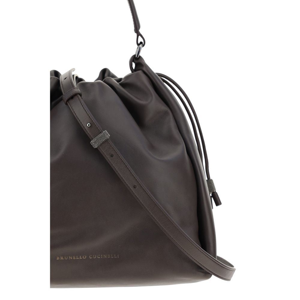 Brown Calf Leather Bos Taurus Shoulder Bag