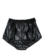 Black Silk Blend High Waist Girdle Panty Underwear