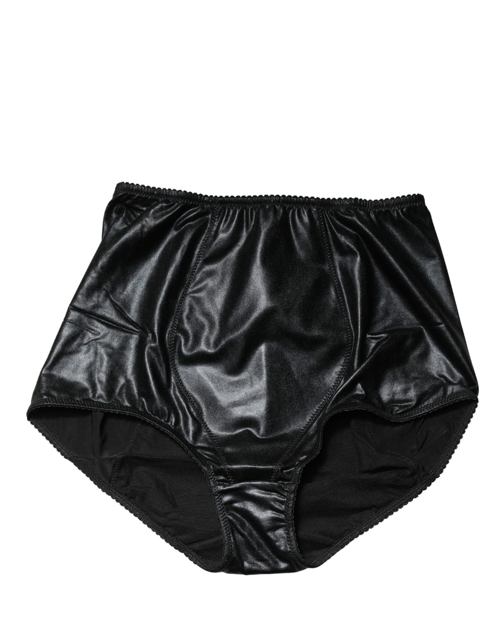 Black Silk Blend High Waist Girdle Panty Underwear