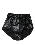 Black Silk Blend High Waist Girdle Panty Underwear