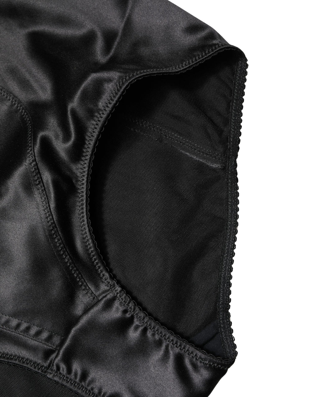 Black Silk Blend High Waist Girdle Panty Underwear