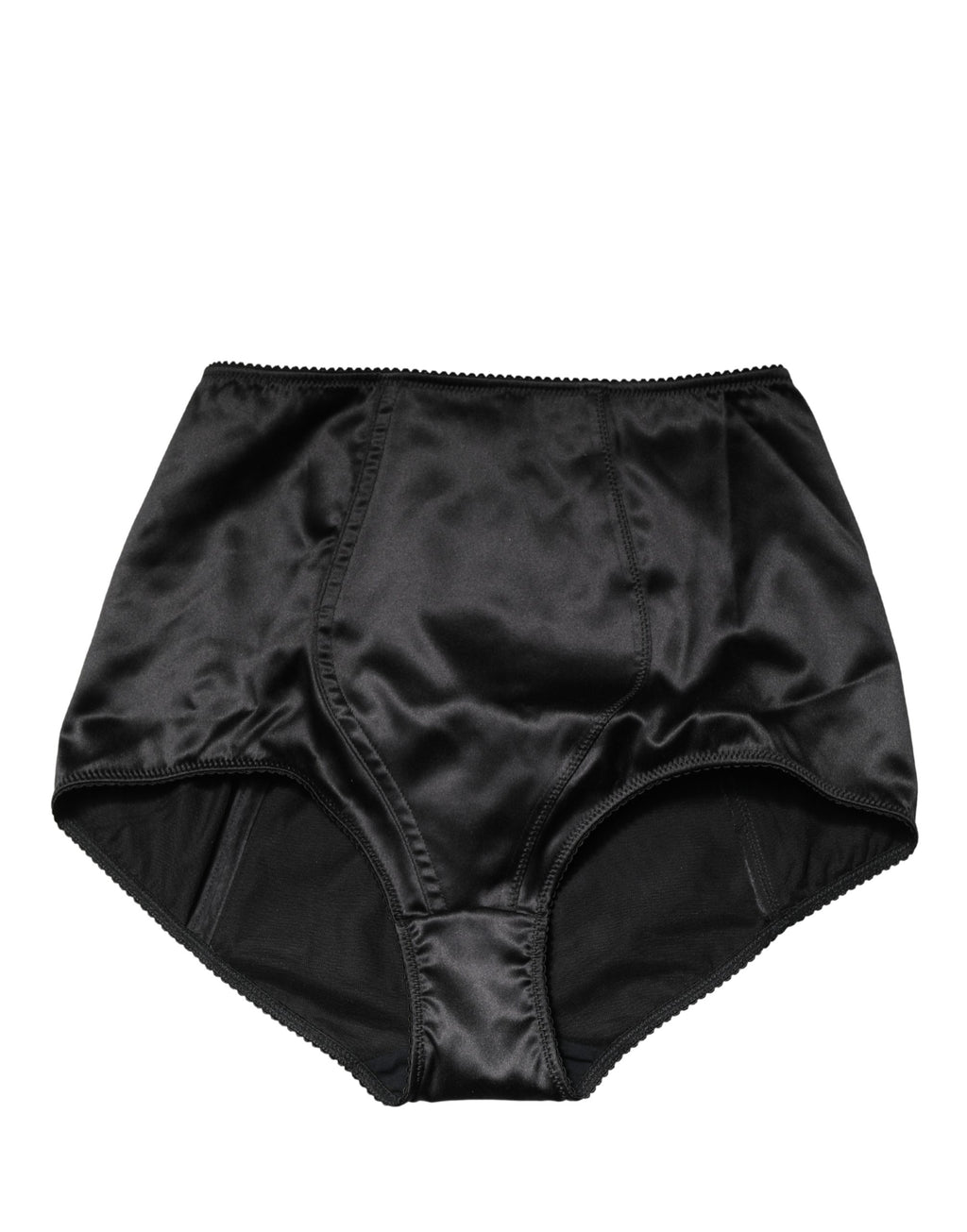 Black Silk Blend High Waist Girdle Panty Underwear