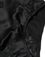 Black Silk Blend High Waist Girdle Panty Underwear