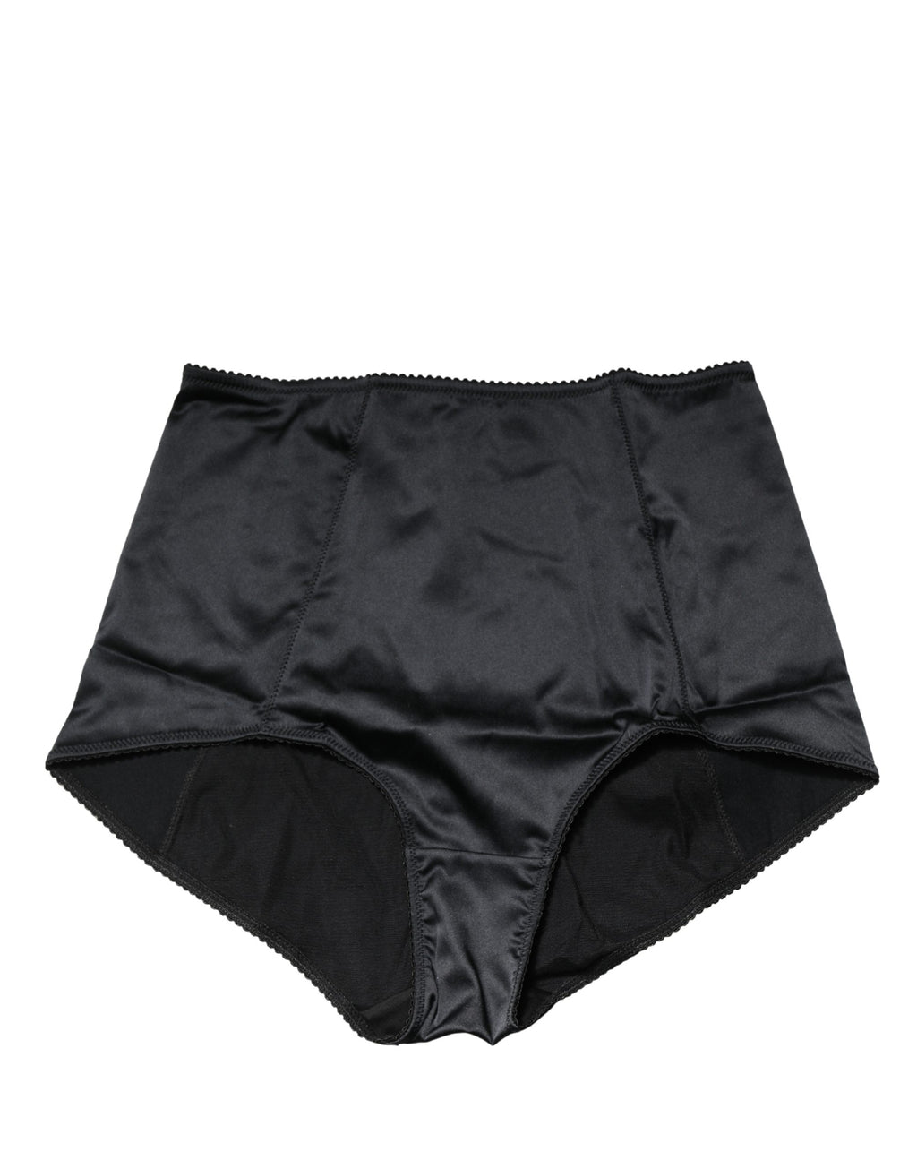 Black Silk Blend High Waist Girdle Panty Underwear