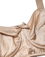 Beige Semi-Pad Underwire Balconette Bra Underwear