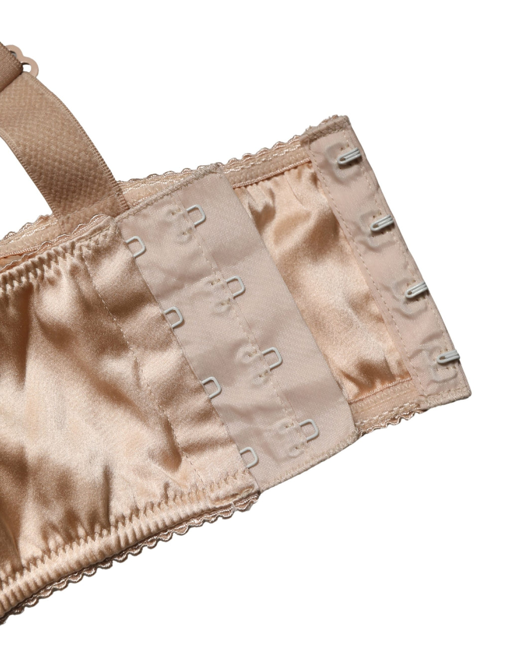 Beige Semi-Pad Underwire Balconette Bra Underwear