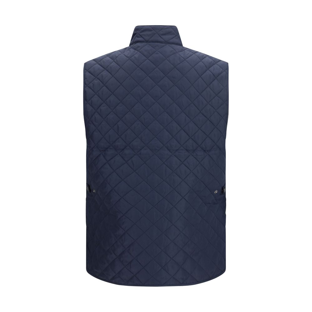Blue Polyester Shell Jacket