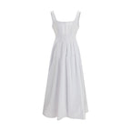 White Cotton Casual Dress