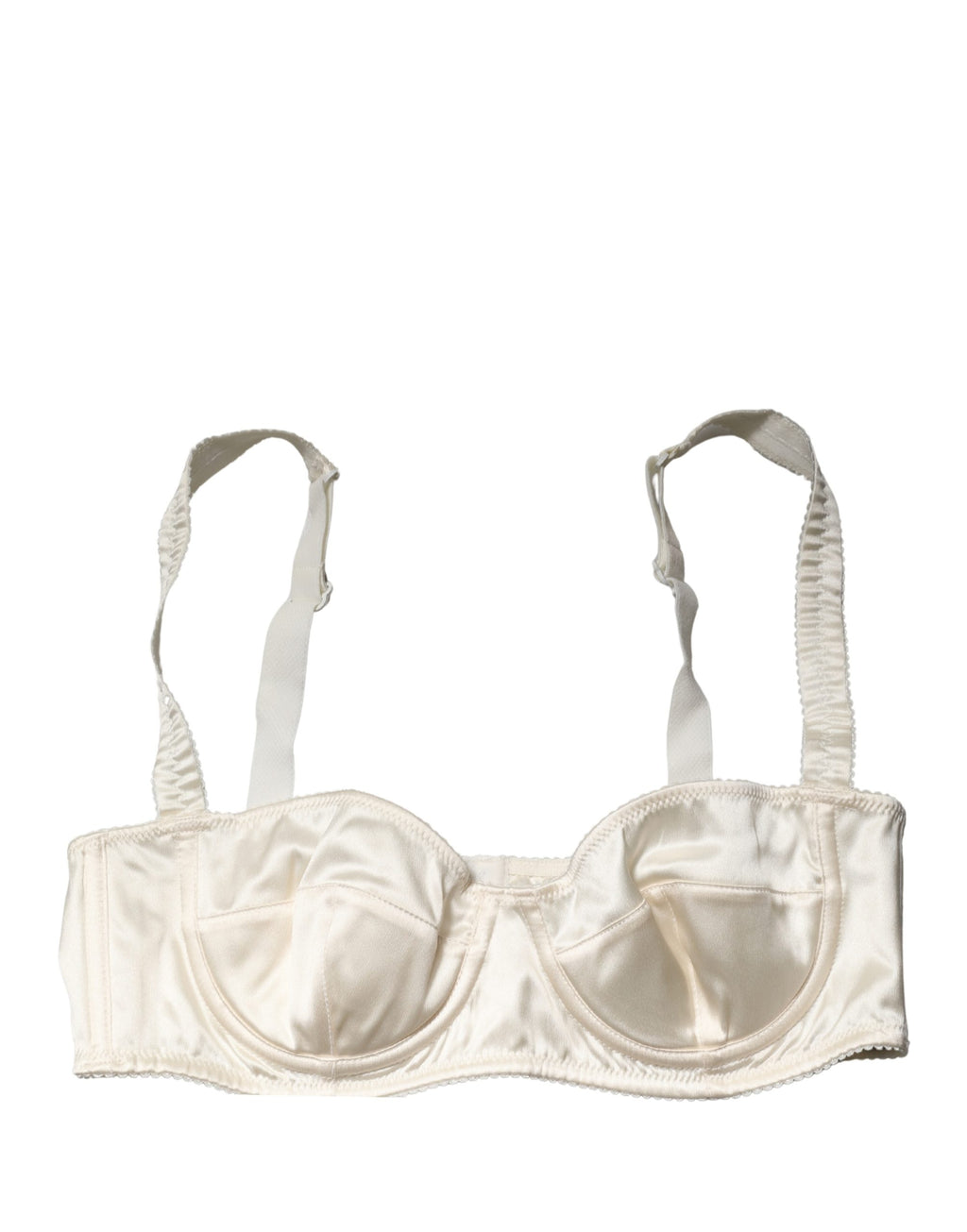 Off White Semi-Pad Underwire Balconette Bra Underwear