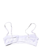 White Semi-Pad Underwire Balconette Bra Underwear
