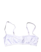 White Semi-Pad Underwire Balconette Bra Underwear