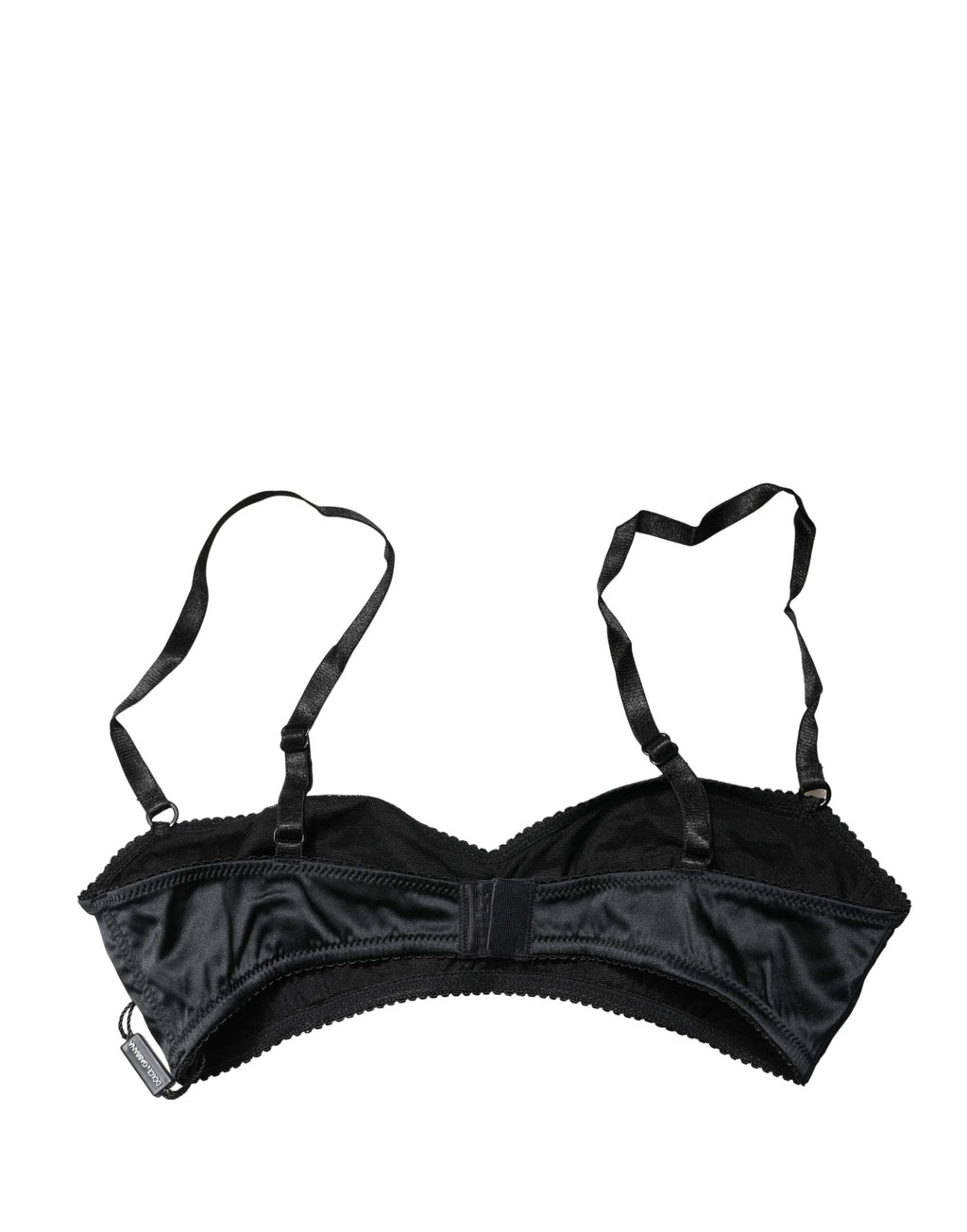 Black Semi-Pad Underwire Balconette Bra Underwear