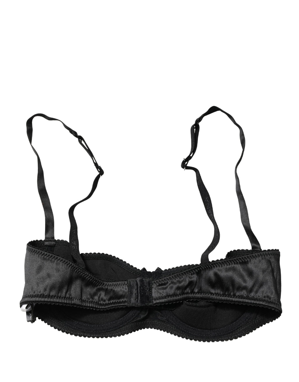 Black Semi-Pad Underwire Balconette Bra Underwear