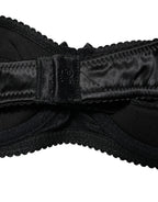 Black Semi-Pad Underwire Balconette Bra Underwear