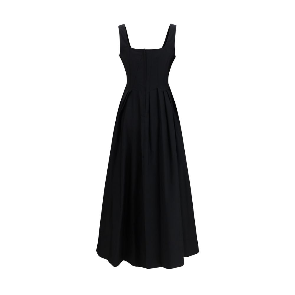 Black Cotton Casual Dress