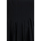 Black Cotton Casual Dress