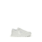 White Recycled Polyamide Athletic Sneakers